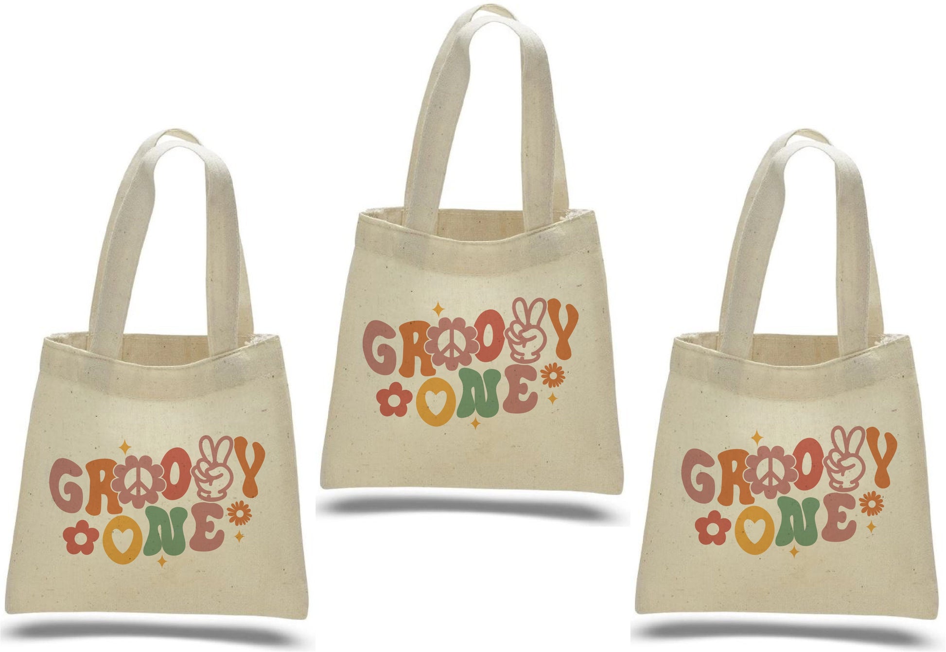 Groovy One Birthday Party Bags - Set of Three Bags