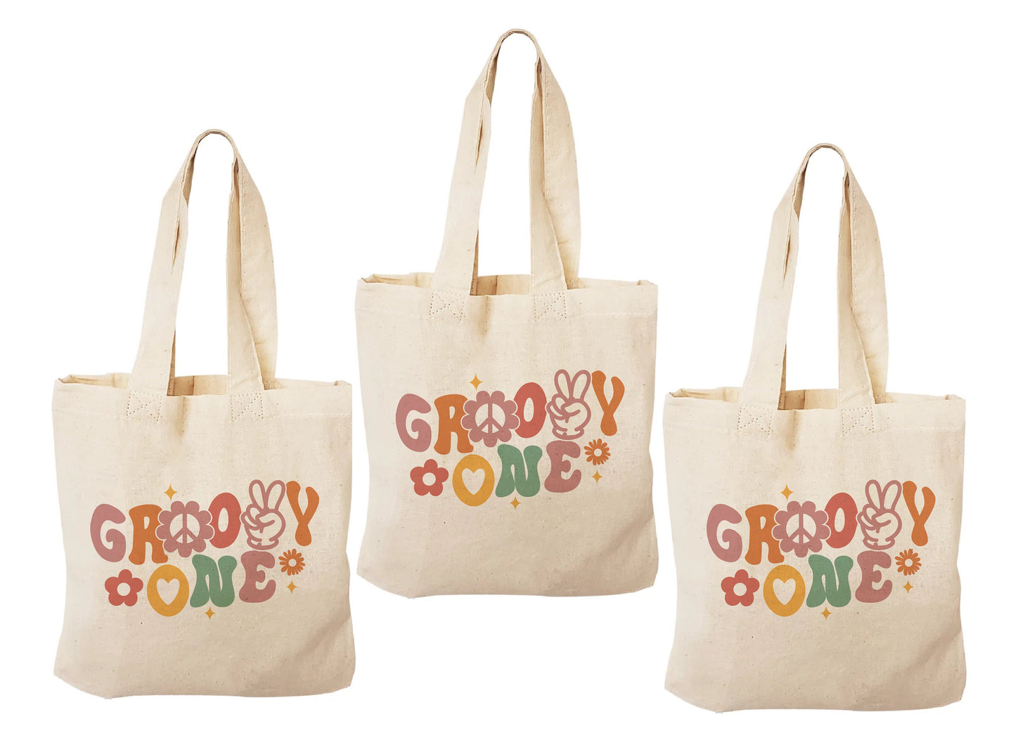 Groovy One Birthday Party Bags - Set of Three Bags
