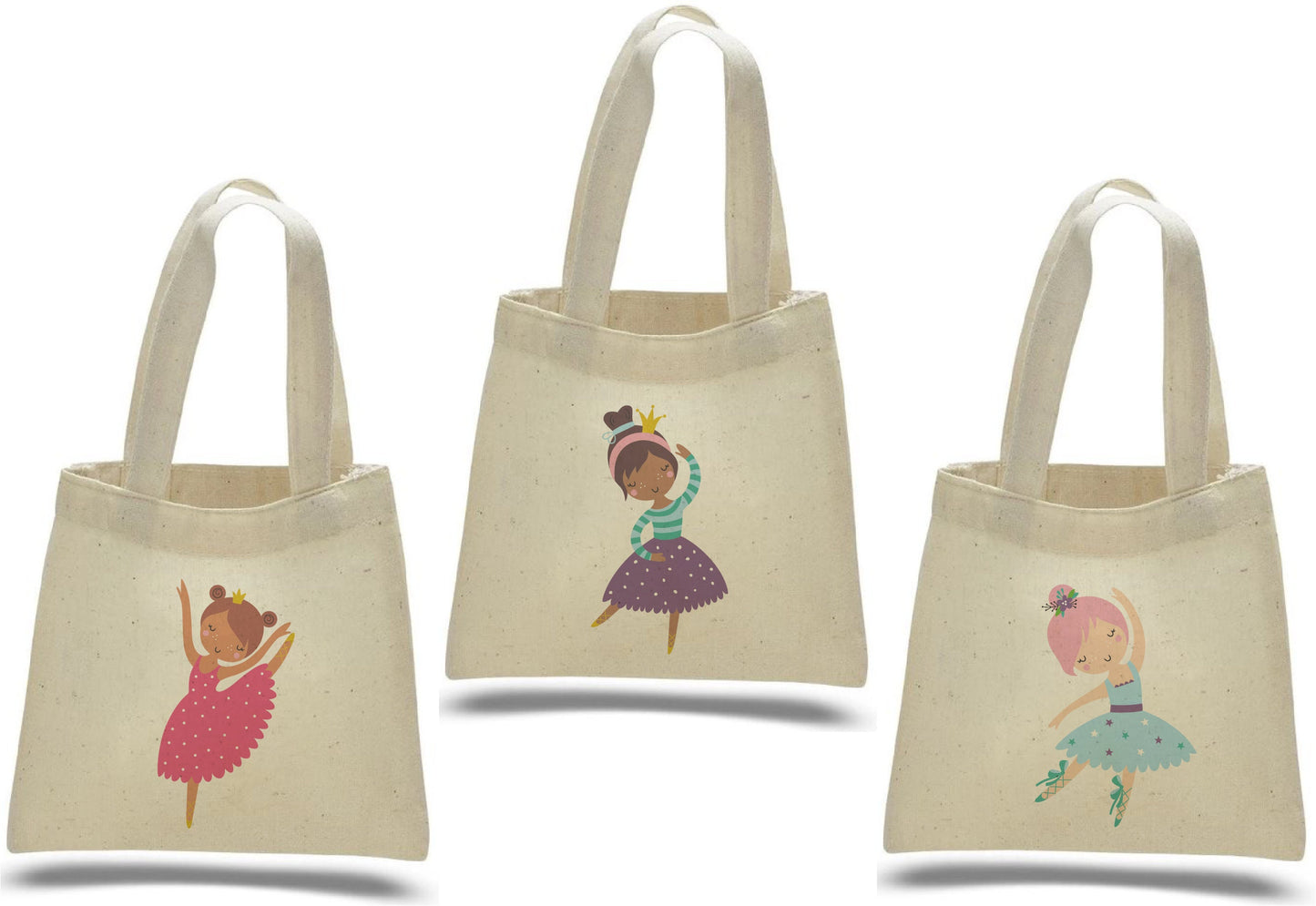 Ballerina Party Favor Bags - Set of Three Bags