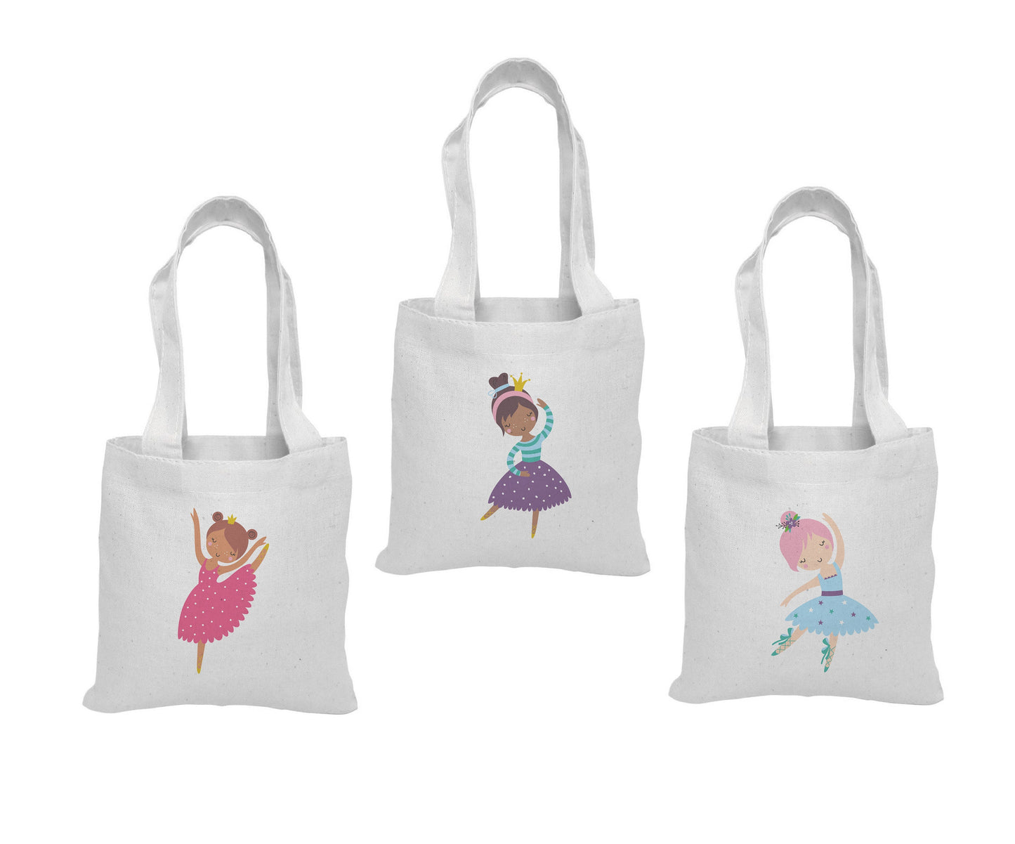 Ballerina Party Favor Bags - Set of Three Bags