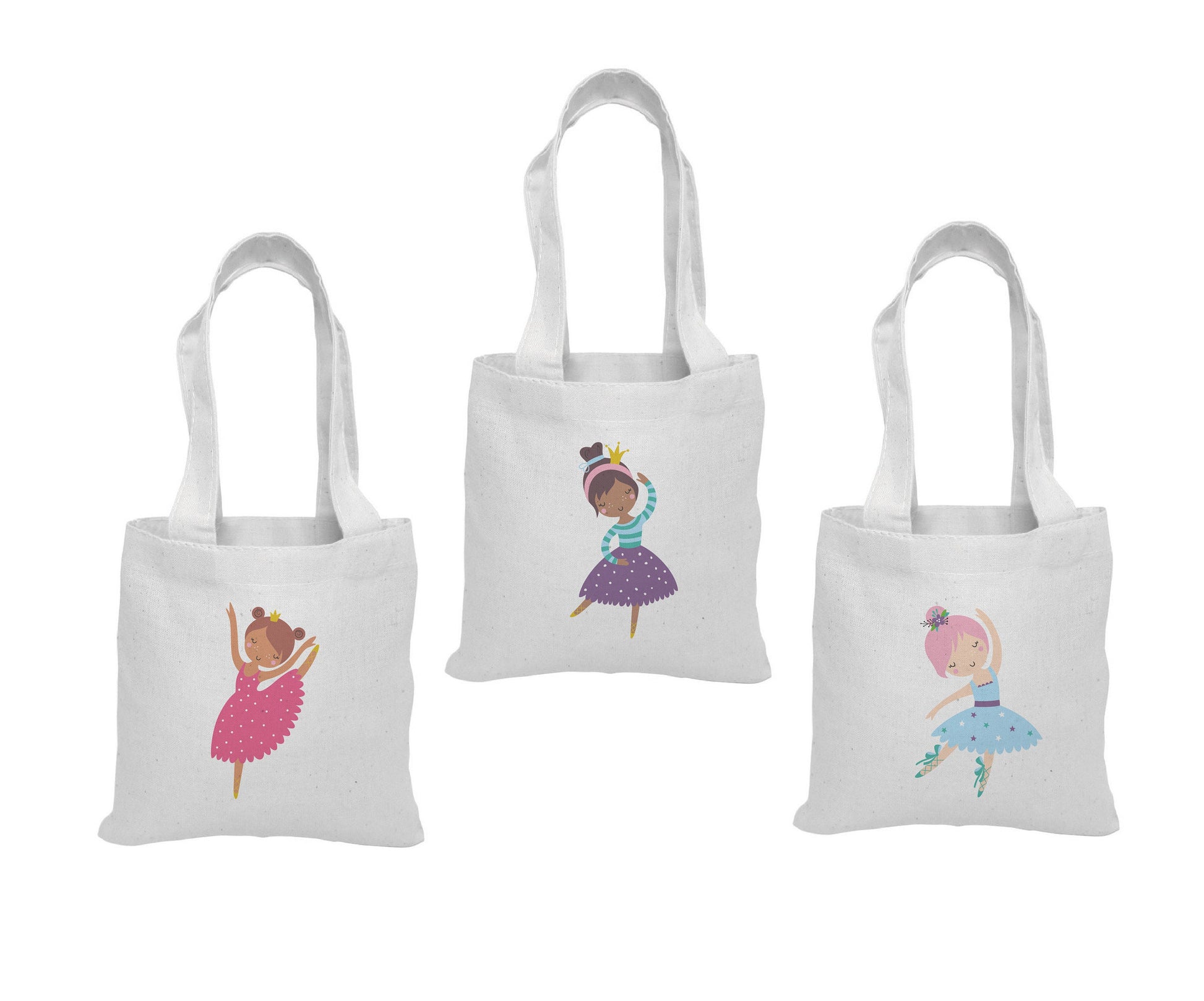 Ballerina Party Favor Bags - Set of Three Bags