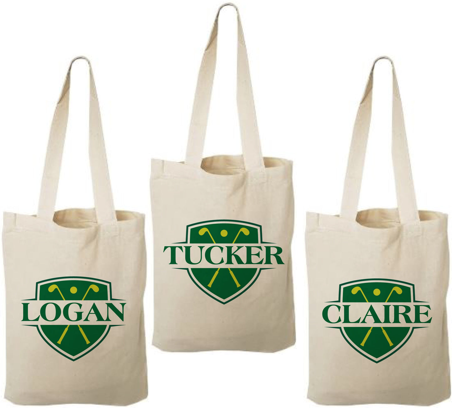 Custom Golf Party Favor Bags - Set of Three Bags