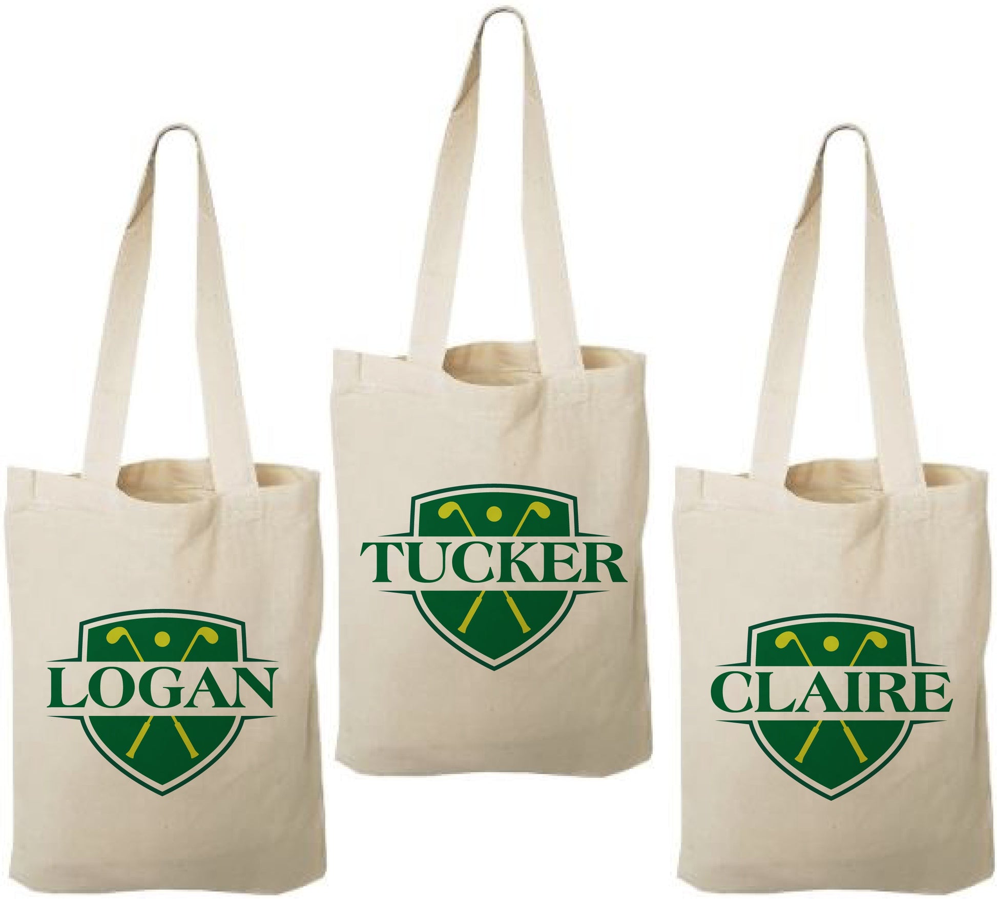 Custom Golf Party Favor Bags - Set of Three Bags