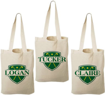 Custom Golf Party Favor Bags - Set of Three Bags