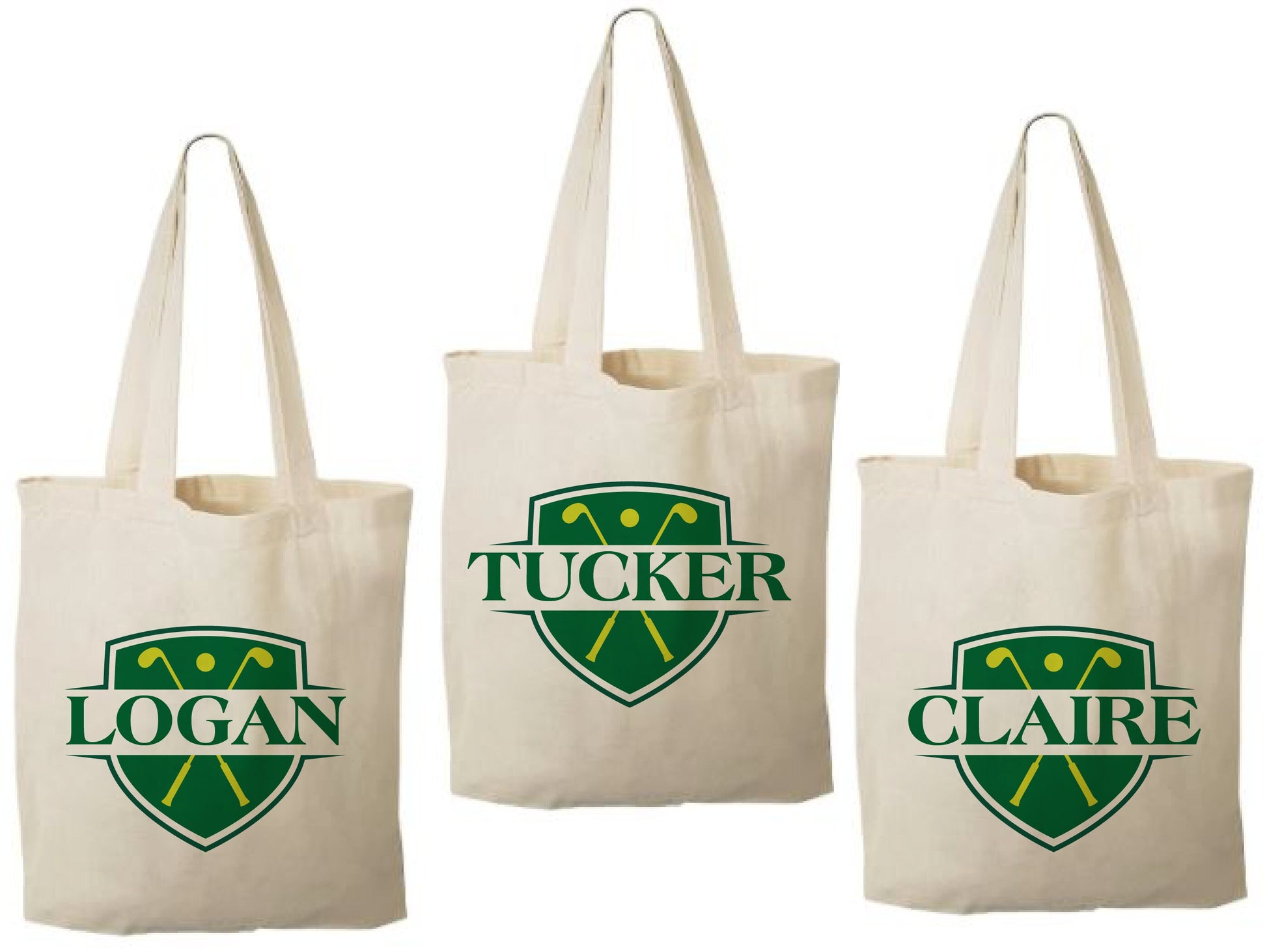 Custom Golf Party Favor Bags - Set of Three Bags