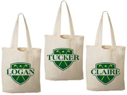 Custom Golf Party Favor Bags - Set of Three Bags