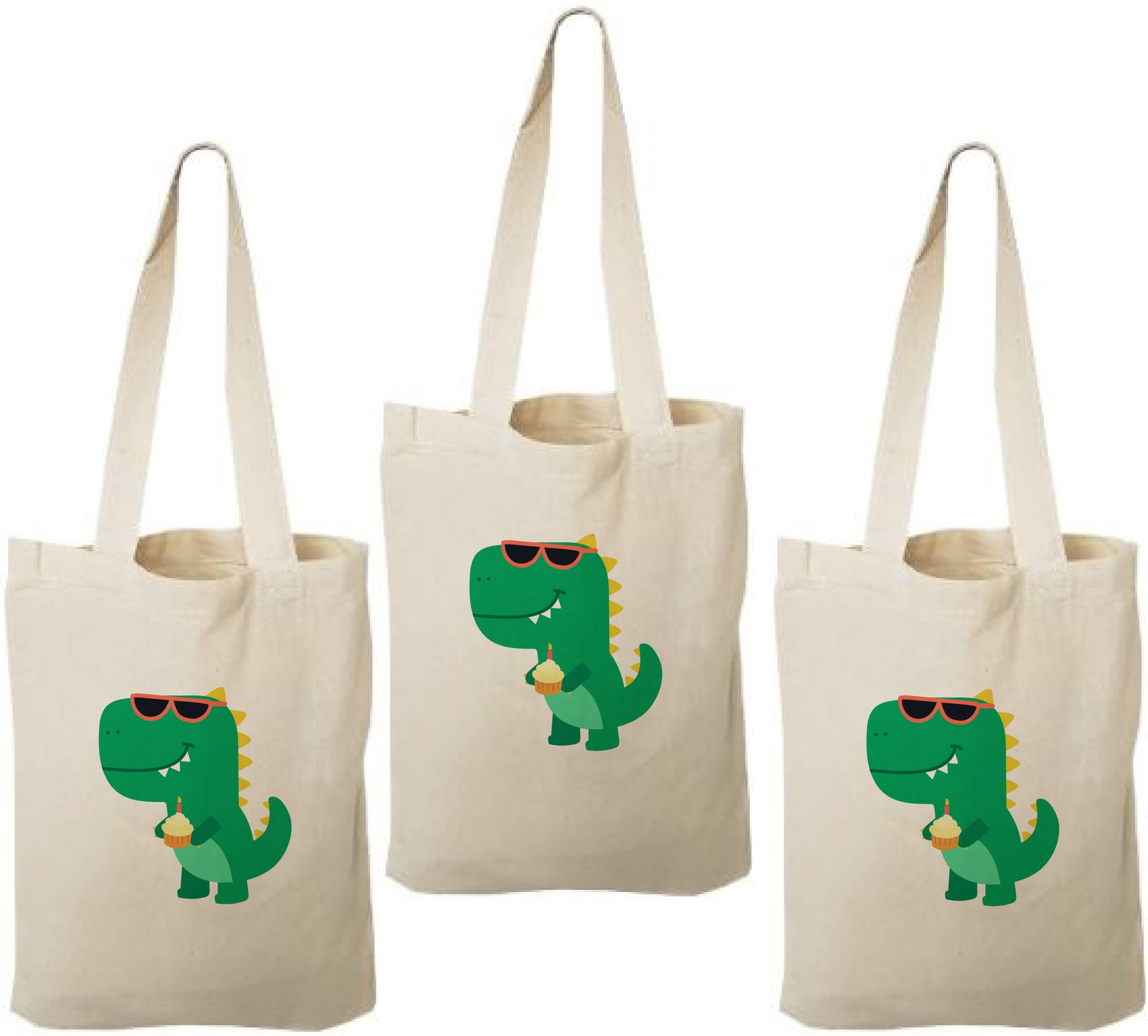 Dinosaur Party Favor Bags - Set of Three Bags