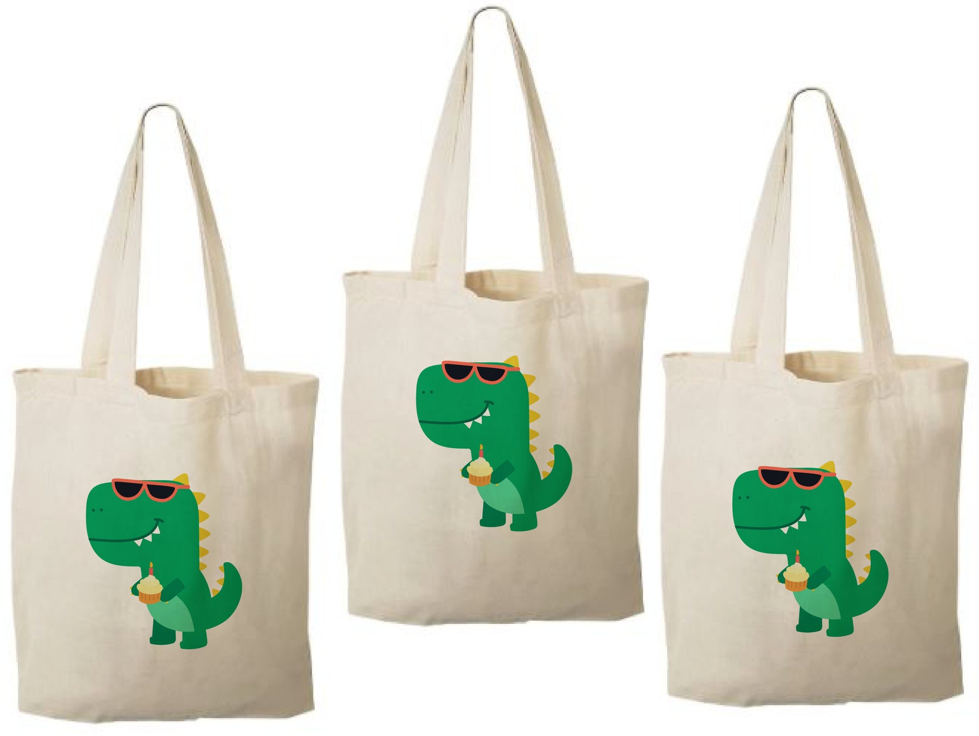 Dinosaur Party Favor Bags - Set of Three Bags