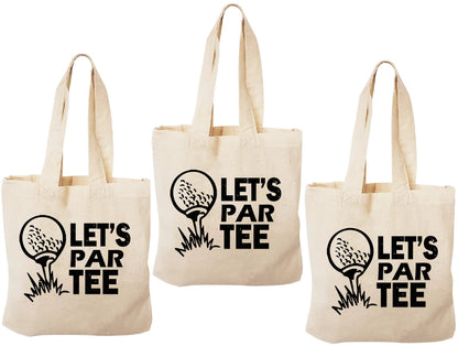 Golf Party Favor Bags - Set of Three Bags - Let's Par Tee