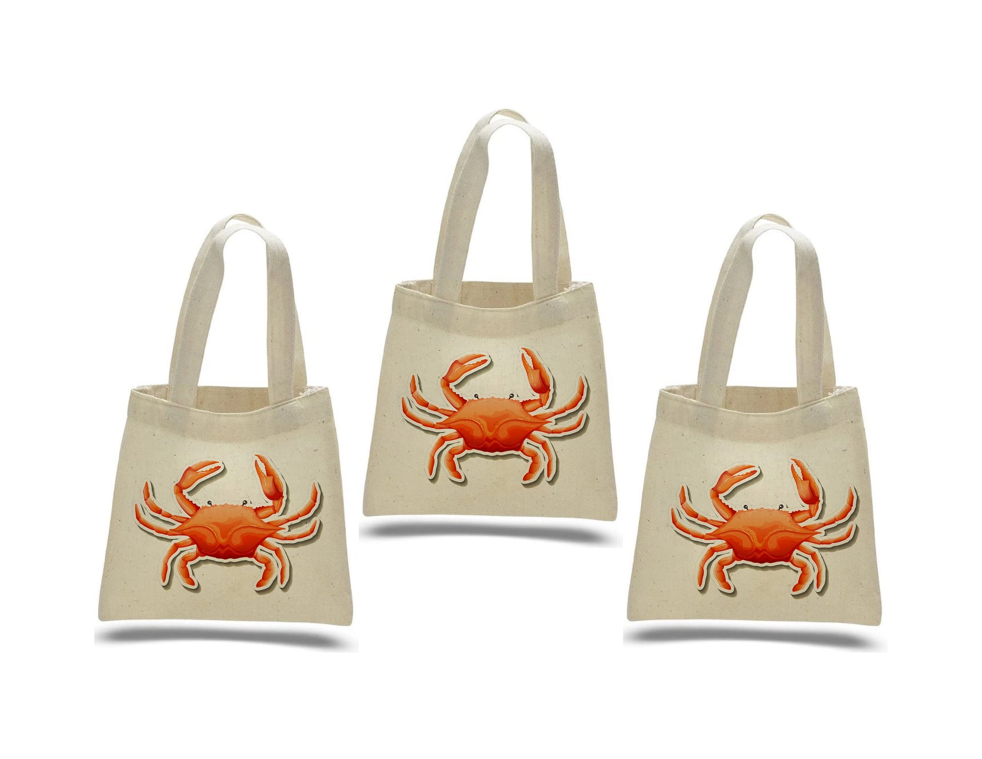 Crab Party Favor Bags - Set of Three Bags