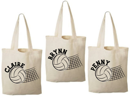 Personalized Volleyball Party Favor Bags - Set of Three Bags