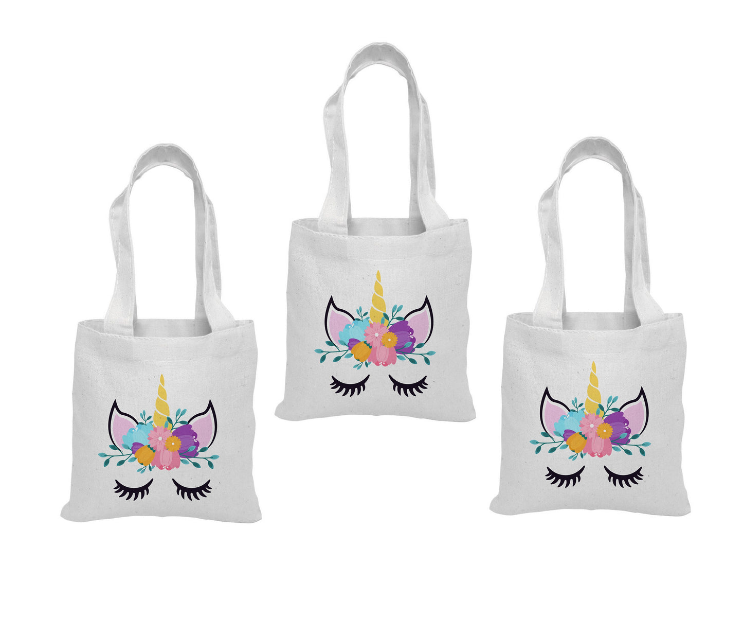 Unicorn Party Favor Bags - Set of 3
