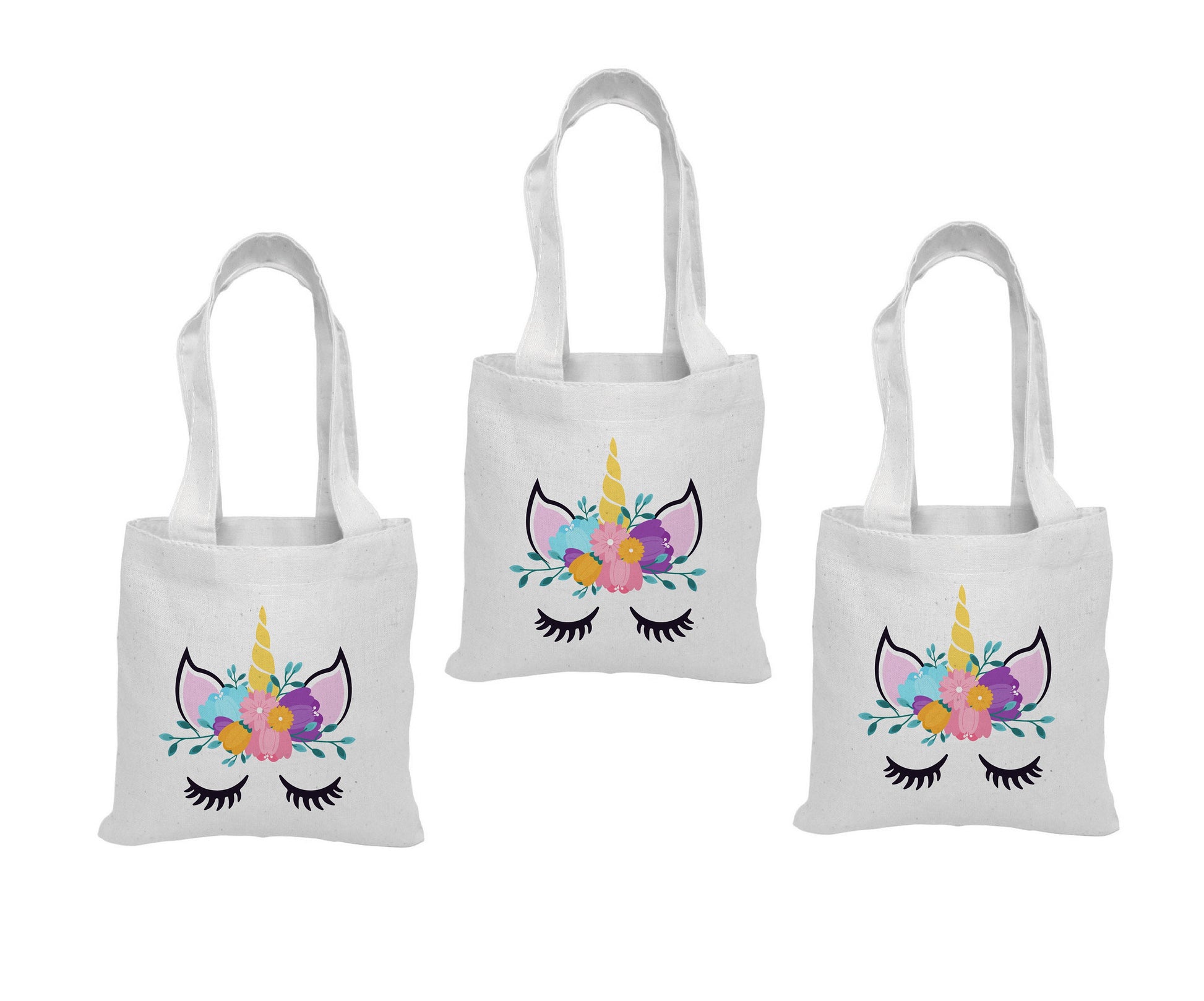 Unicorn Party Favor Bags - Set of 3