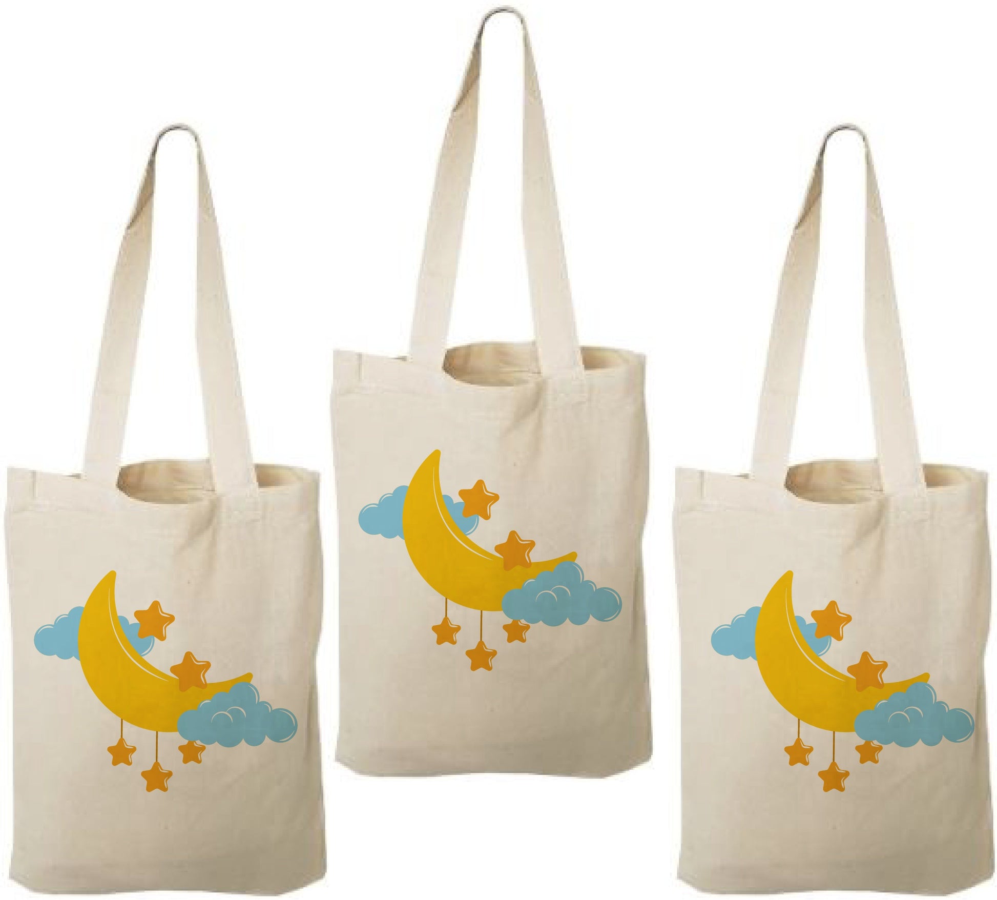 Moon and Stars Party Favor Bags - Set of Three Bags