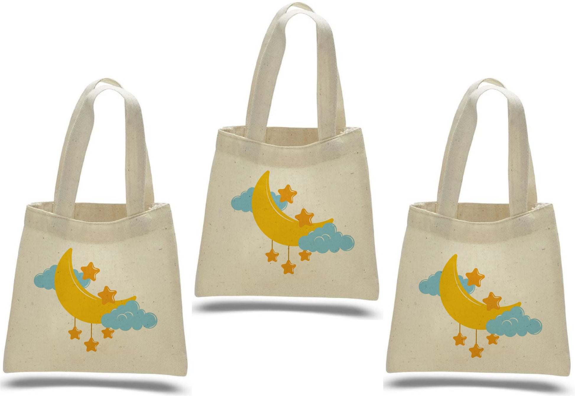 Moon and Stars Party Favor Bags - Set of Three Bags