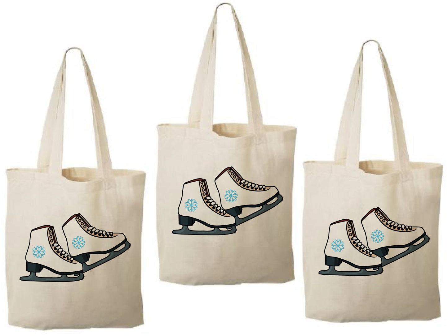 Ice Skate Party Favor Bags - Set of Three Bags