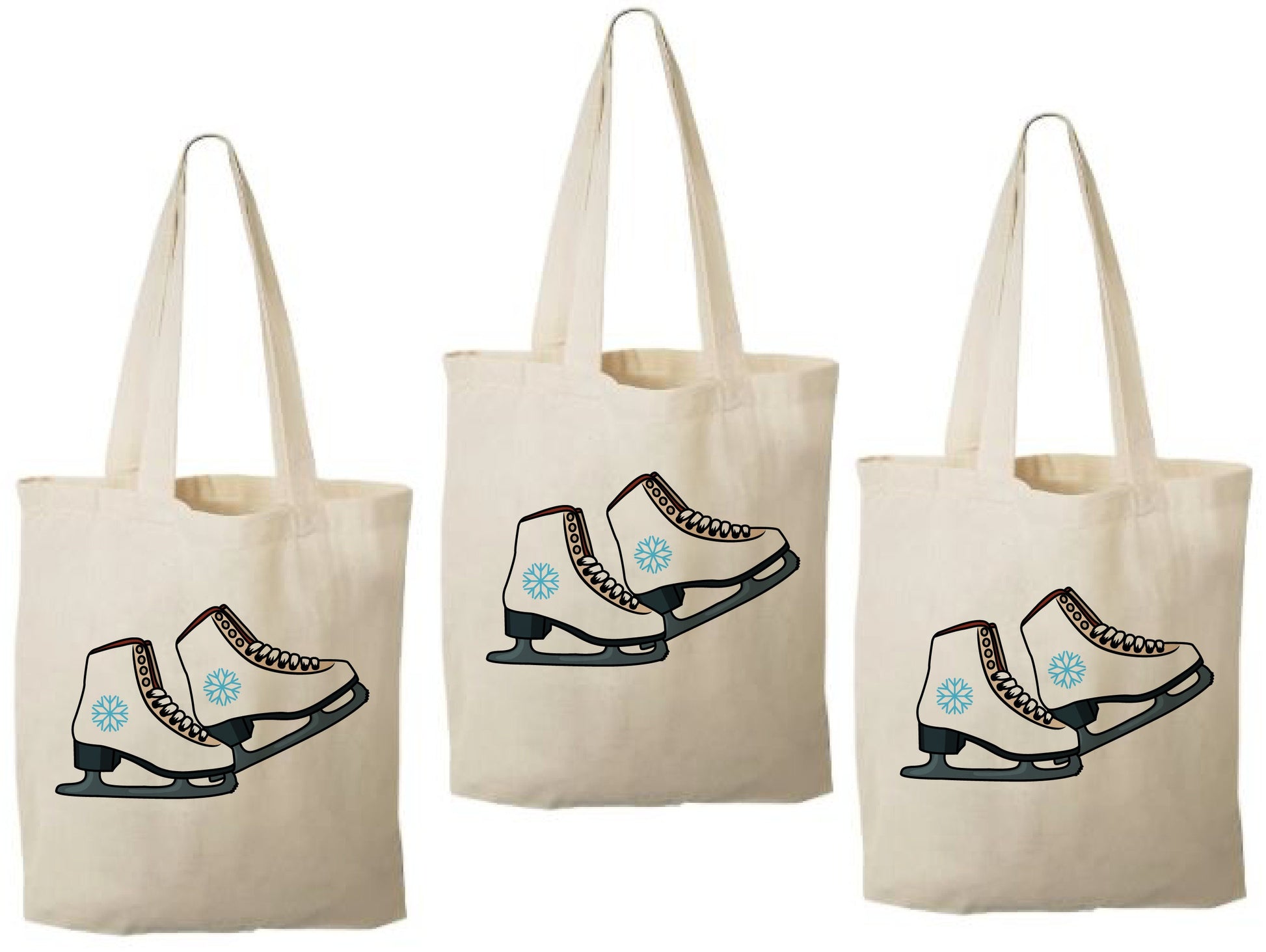 Ice Skate Party Favor Bags - Set of Three Bags