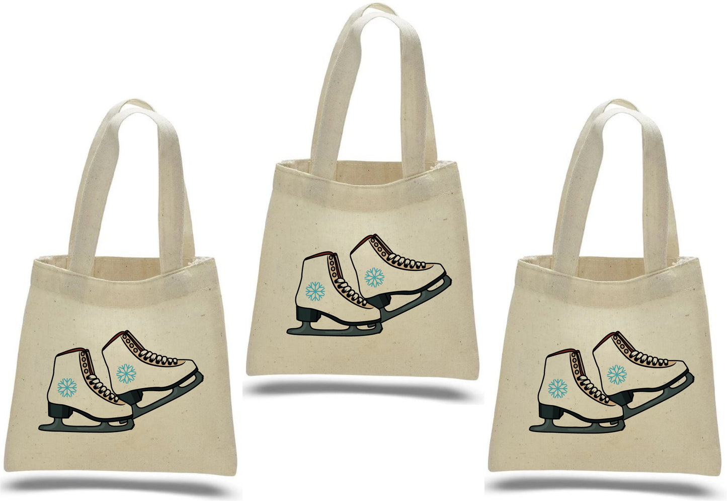 Ice Skate Party Favor Bags - Set of Three Bags