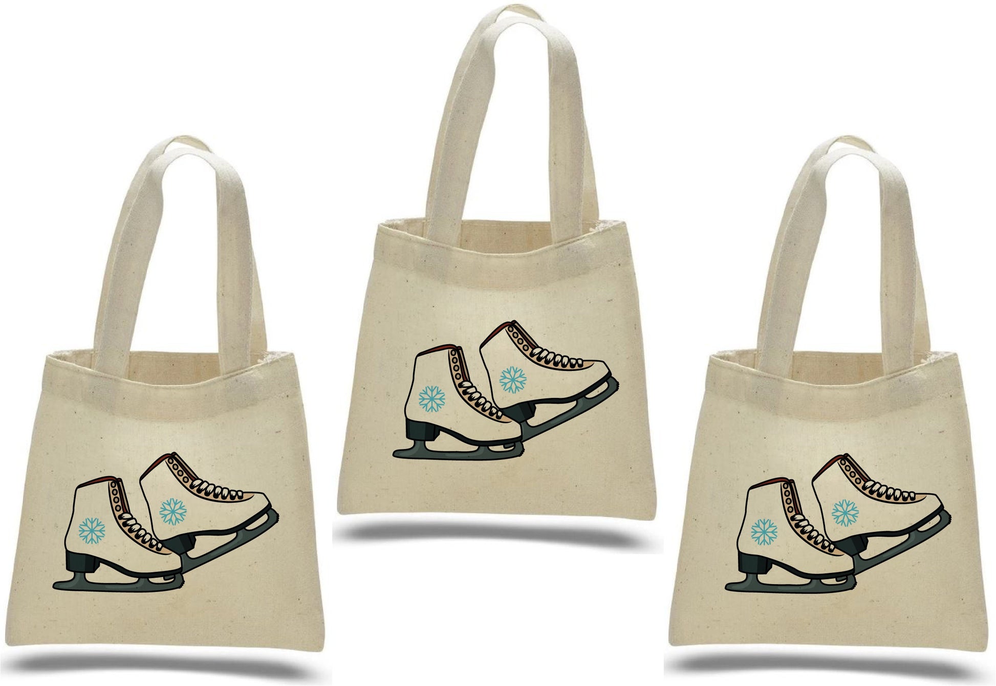 Ice Skate Party Favor Bags - Set of Three Bags