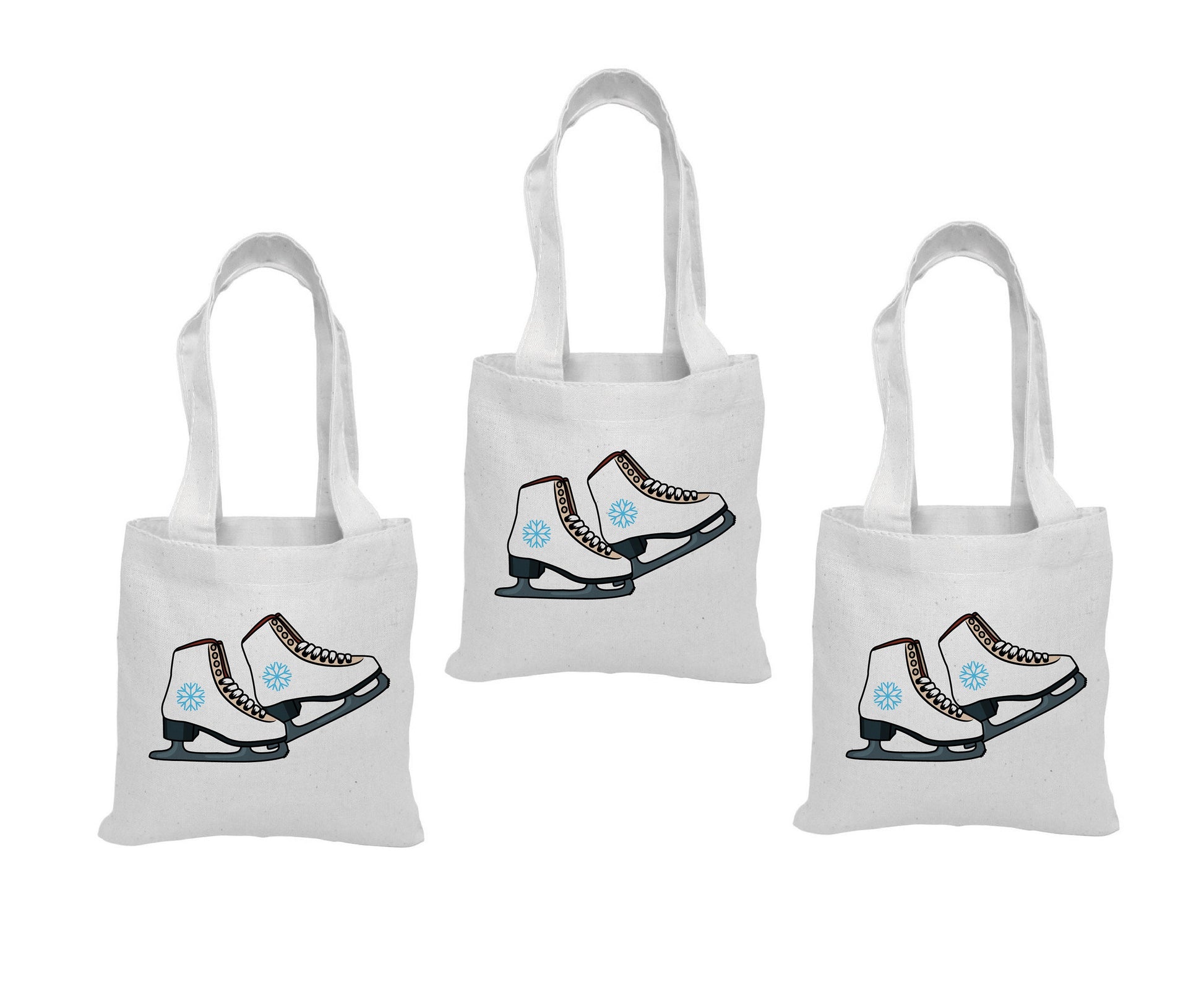 Ice Skate Party Favor Bags - Set of Three Bags