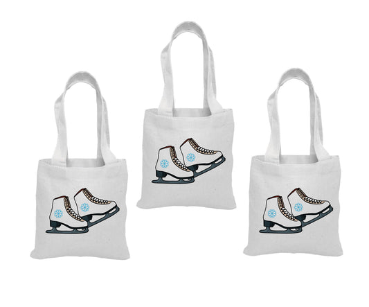 Ice Skate Party Favor Bags - Set of Three Bags