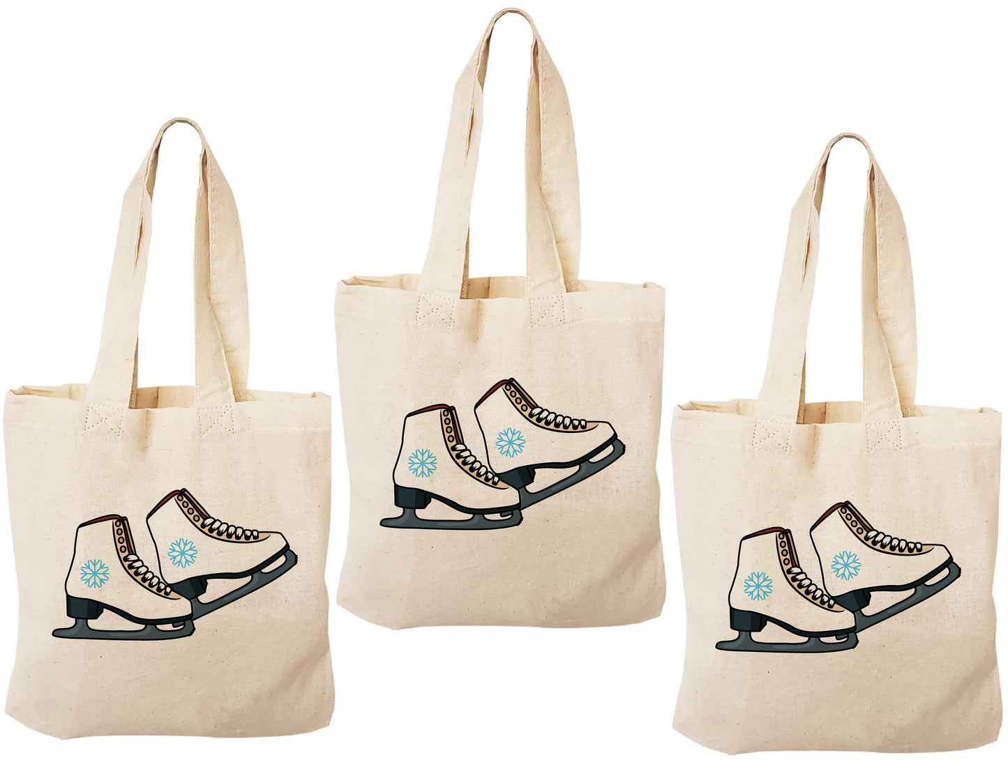 Ice Skate Party Favor Bags - Set of Three Bags
