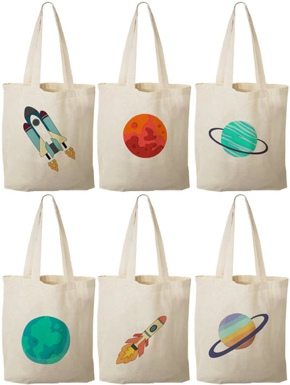 Space Party Favor Bags - Perfect for Space Themed Parties & Events - Set of Three Out Of This World Treat Bags