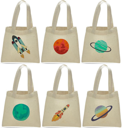 Space Party Favor Bags - Perfect for Space Themed Parties & Events - Set of Three Out Of This World Treat Bags