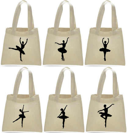 Ballerina Party Favor Bags - Set of Six Bags