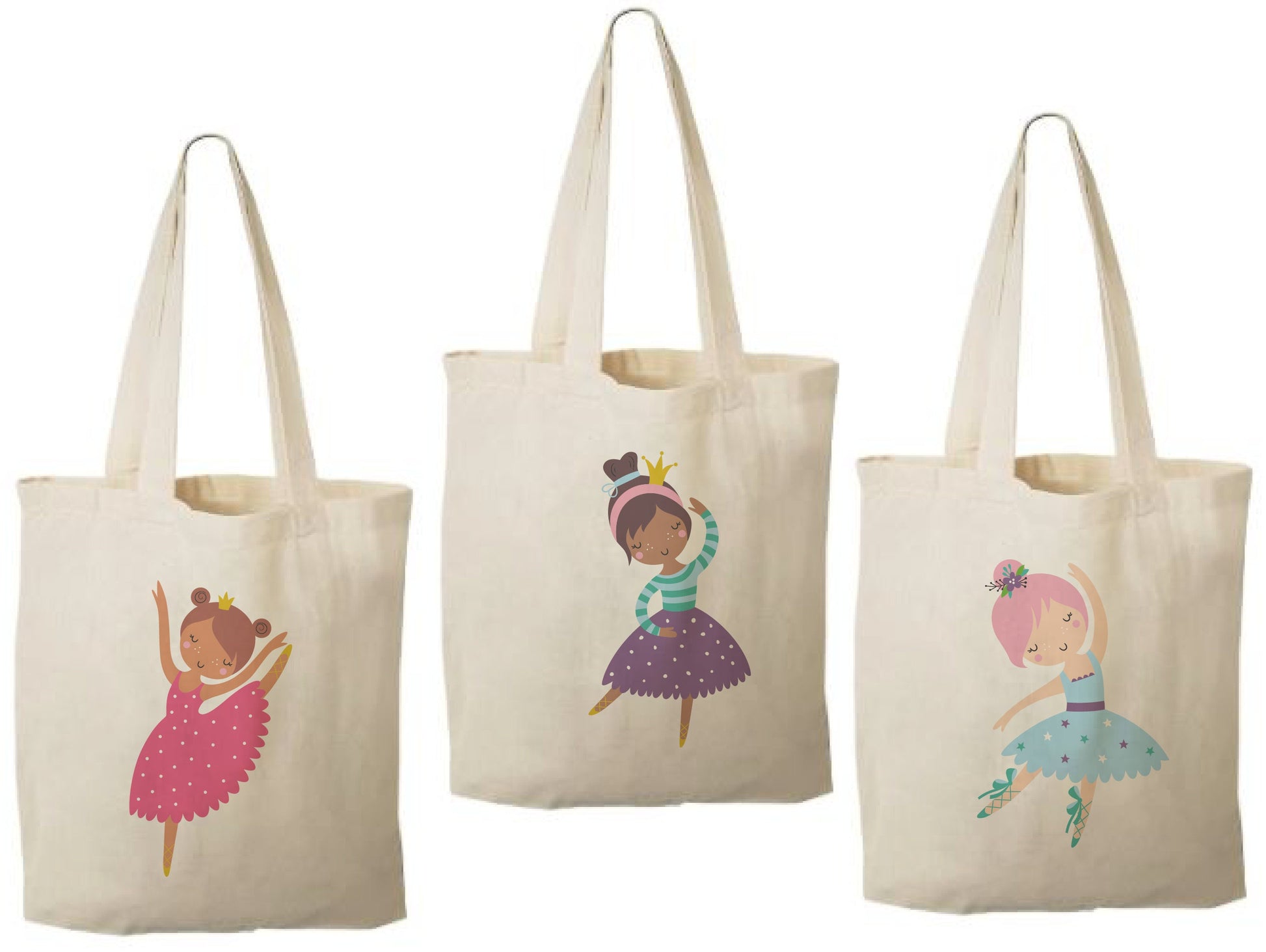 Ballerina Party Favor Bags - Set of Three Bags