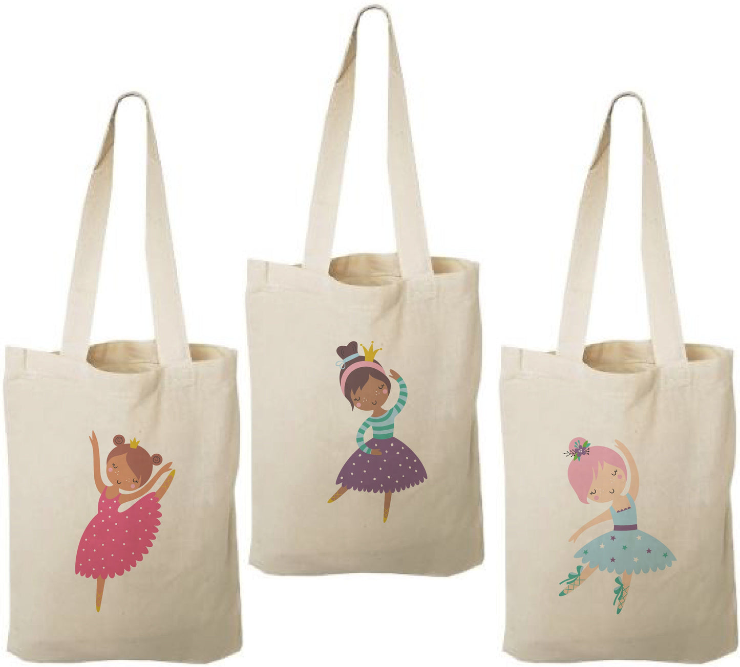 Ballerina Party Favor Bags - Set of Three Bags
