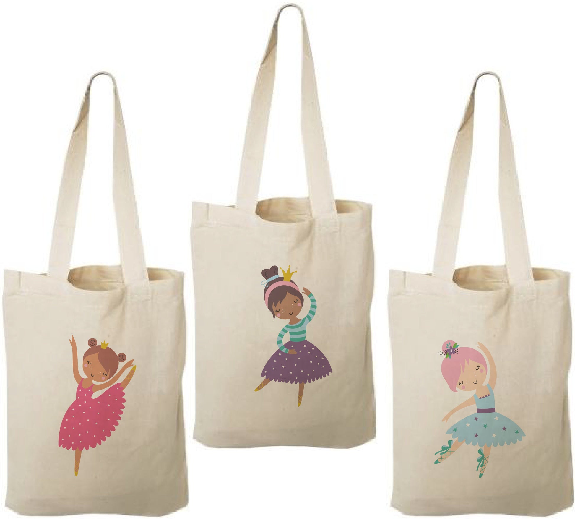 Ballerina Party Favor Bags - Set of Three Bags
