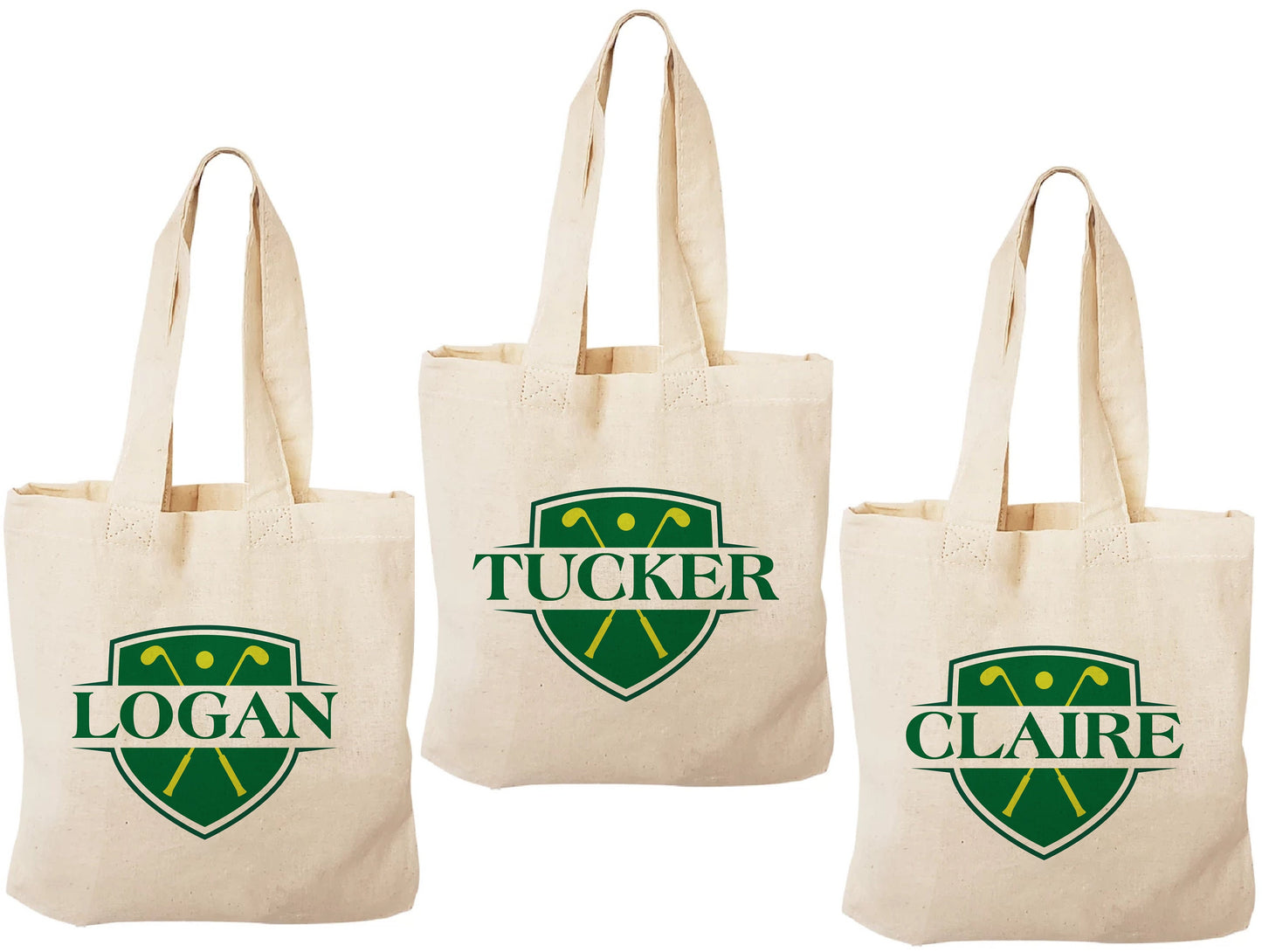 Custom Golf Party Favor Bags - Set of Three Bags