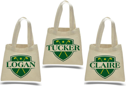 Custom Golf Party Favor Bags - Set of Three Bags