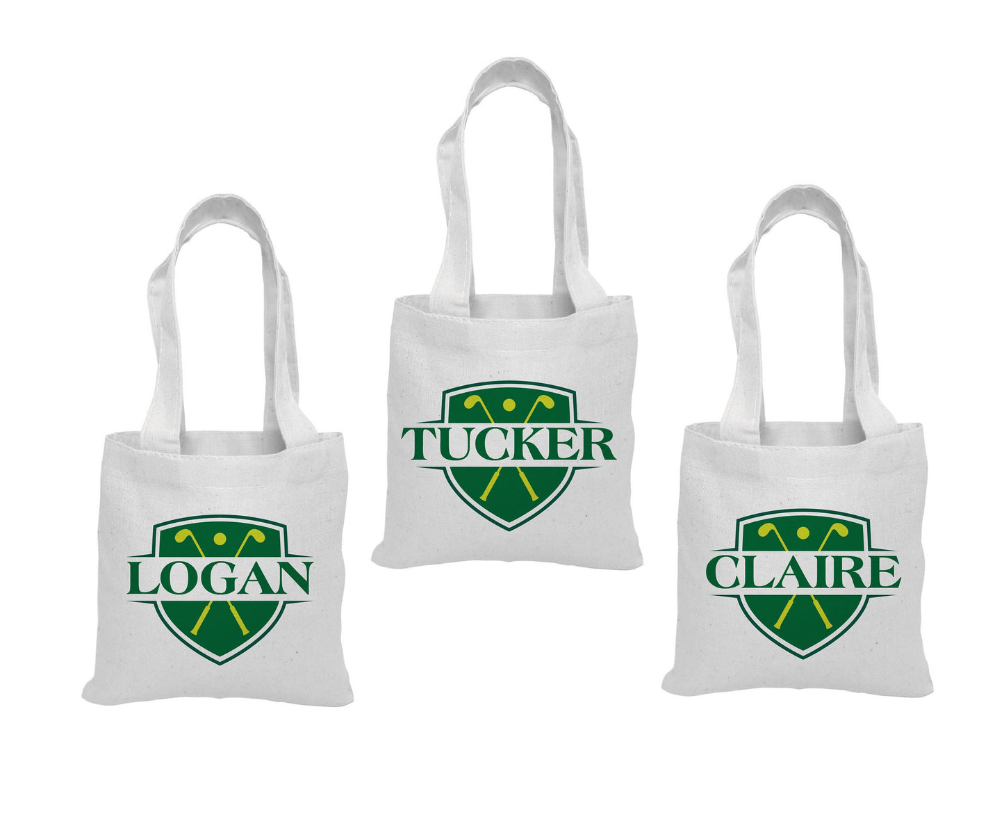 Custom Golf Party Favor Bags - Set of Three Bags