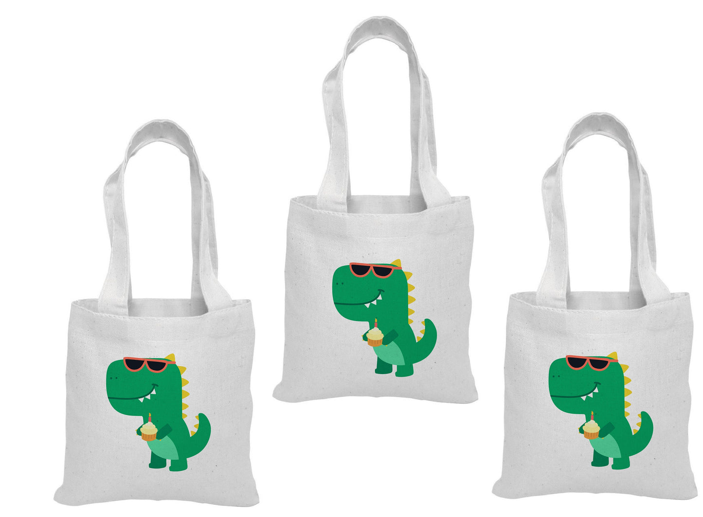 Dinosaur Party Favor Bags - Set of Three Bags