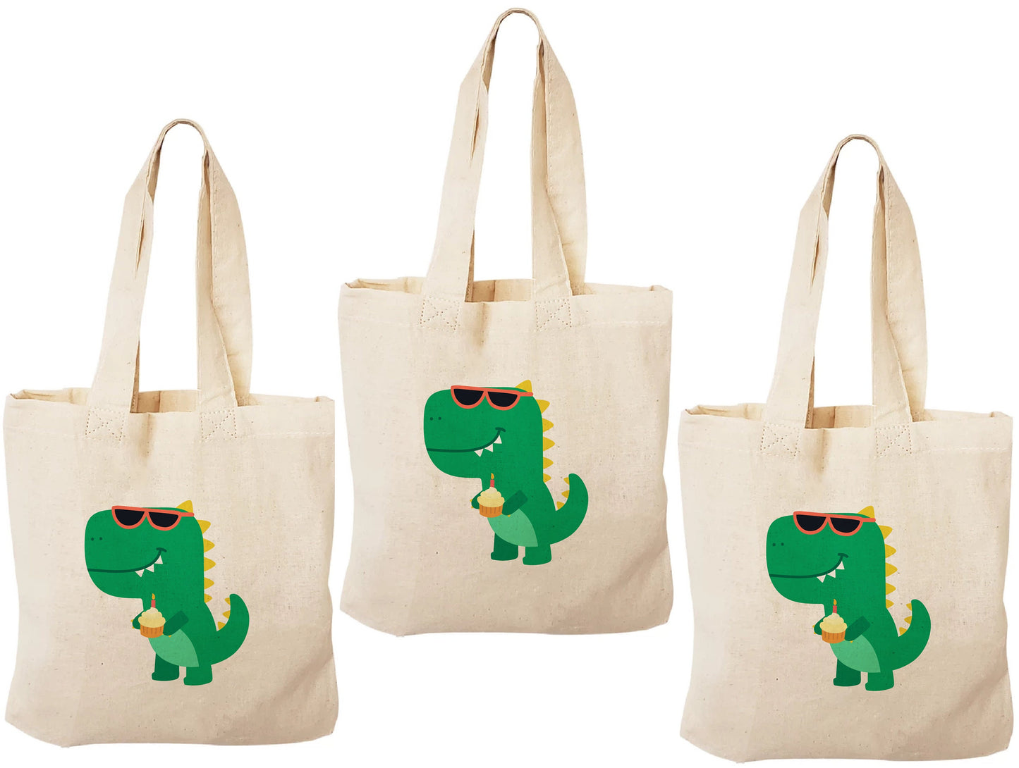 Dinosaur Party Favor Bags - Set of Three Bags