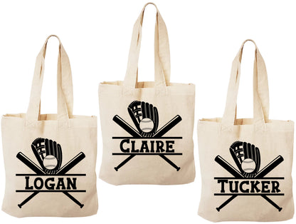 Custom Baseball Party Favor Bags - Set of Three Bags