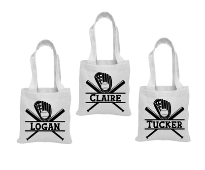 Custom Baseball Party Favor Bags - Set of Three Bags