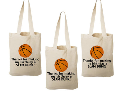 Basketball Party Favor Bags - Set of Three Bags