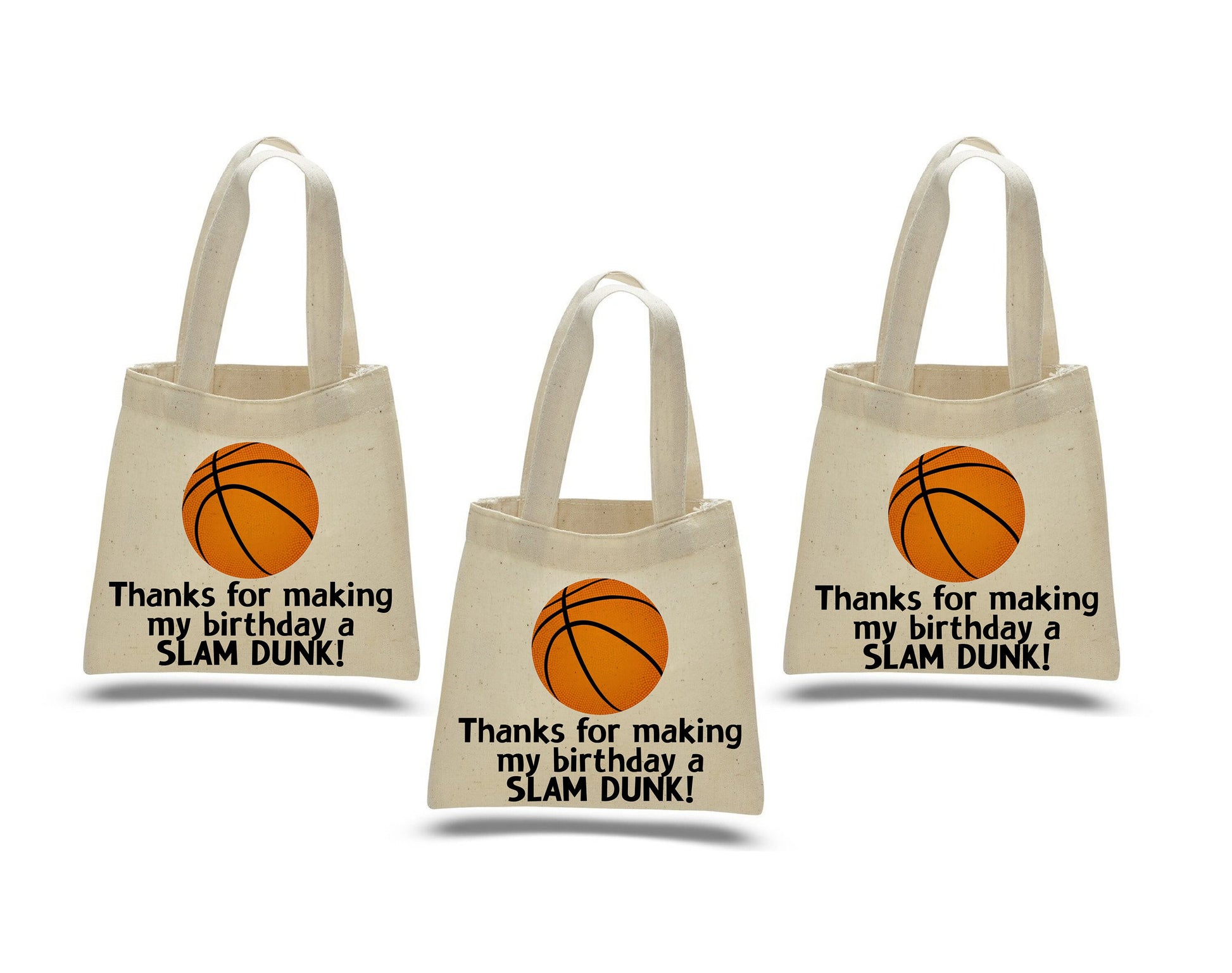 Basketball Party Favor Bags - Set of Three Bags