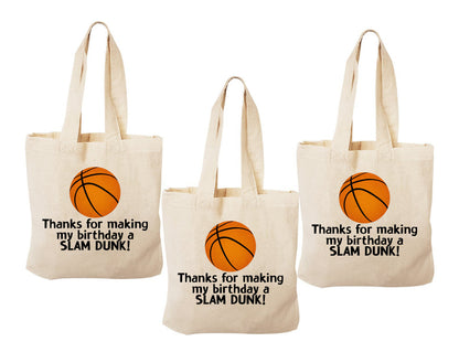 Basketball Party Favor Bags - Set of Three Bags