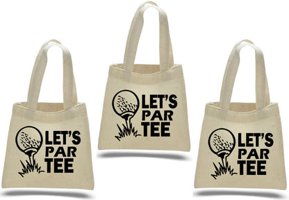 Golf Party Favor Bags - Set of Three Bags - Let's Par Tee