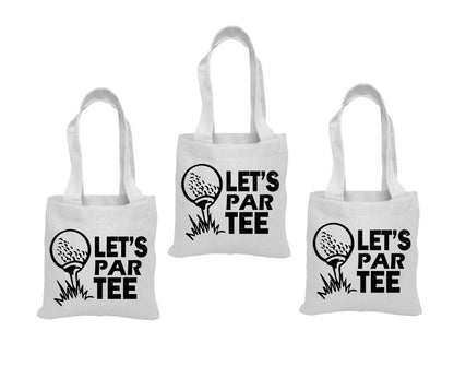 Golf Party Favor Bags - Set of Three Bags - Let's Par Tee