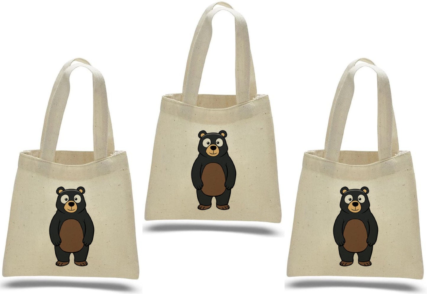 Bear Party Favor Bags - Set of Three Bags