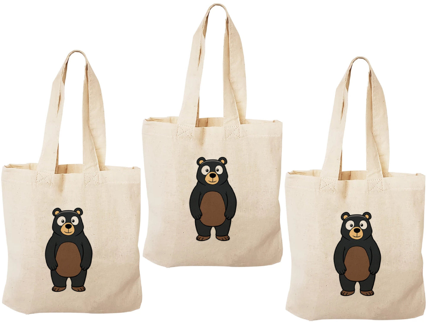 Bear Party Favor Bags - Set of Three Bags