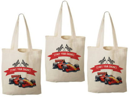 Race Car Party Favor Bags - Set of Three Bags