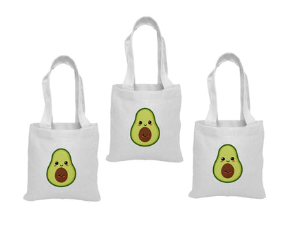 Kawaii Avocado Party Favor Bags - Set of Three Bags