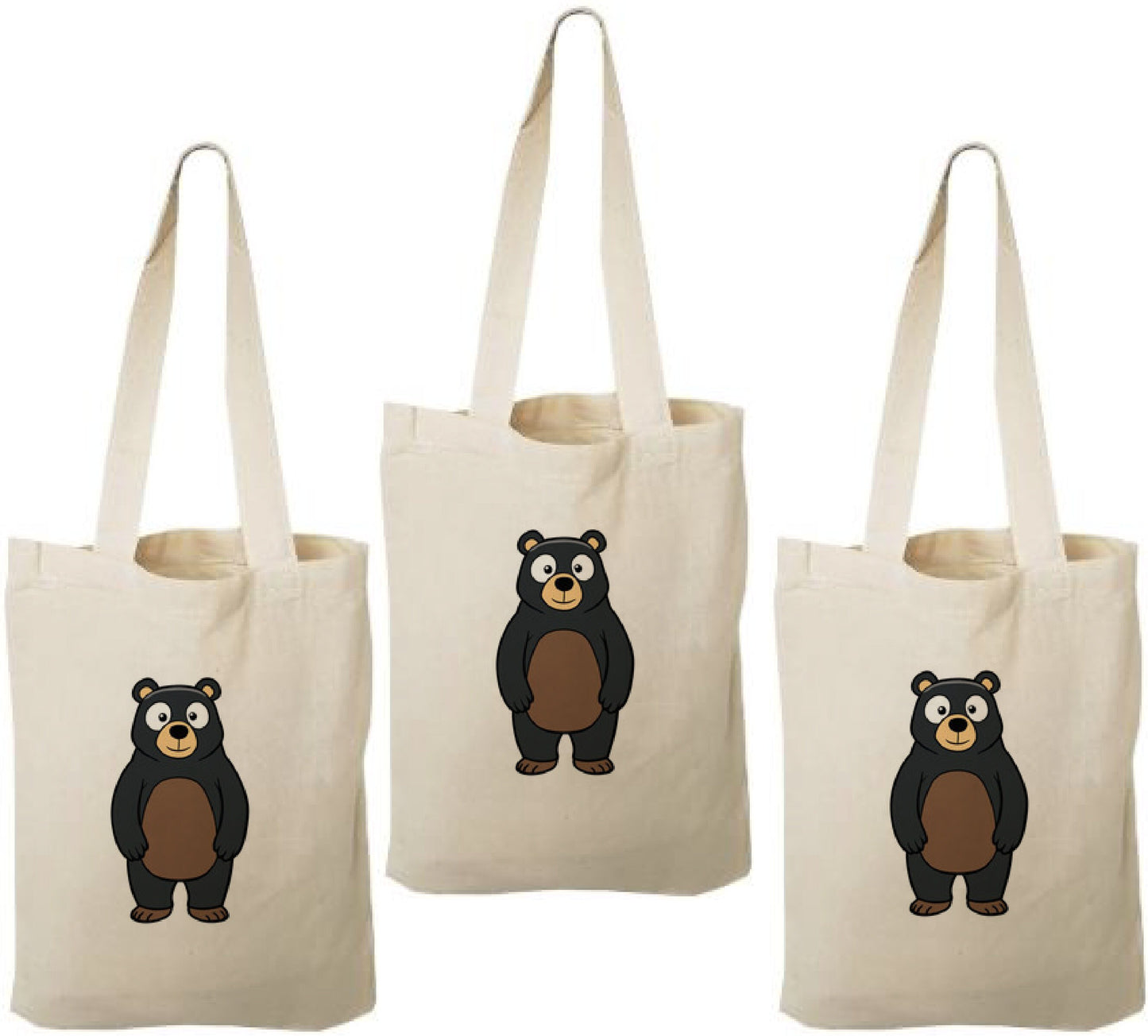 Bear Party Favor Bags - Set of Three Bags