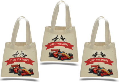 Race Car Party Favor Bags - Set of Three Bags